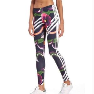 *NEW* ADIDAS Floral Burst Leggings Pants SM